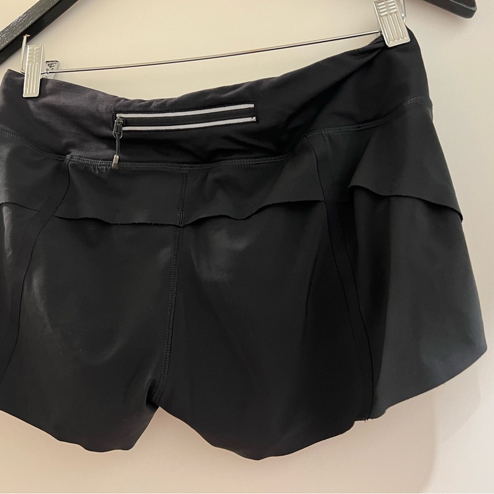 Lululemon athletica run speed black short .